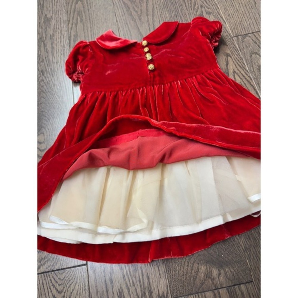 Vintage style Ralph Lauren velvet dress  9M - Picture 4 of 7